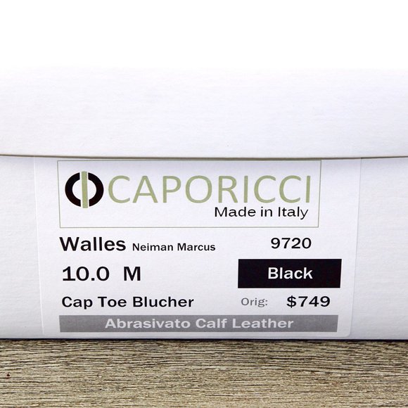 *NEW* $779 Caporicci Abrasivato 10 M Italian Patent Calfskin Tuxedo * new Trees